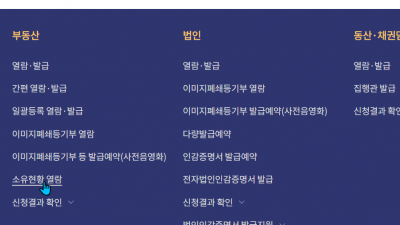 인터넷 등기소에서 나도 모르는 내 소유의 등기물건들을 확인할 수 있습니다. 나도모르는 부동산 파악 알아봅니다.