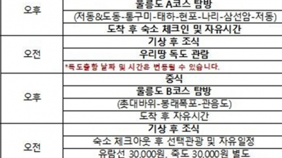 울릉도 여행 분석 울릉읍 까지의 여정까지 정리