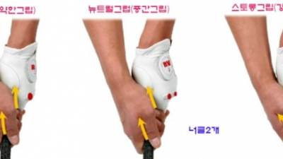 골프 아이언 그립 어드레스 자세