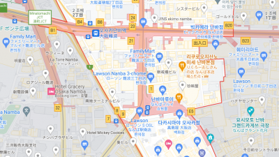 오사카의 주요지역 포켓와이파이 중앙시장 니혼바시 난바 우메다 나카노시마 구로몬시장 아베노하루카스