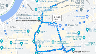 오전 : 판테온, 스페인 광장, 커피 맛집, 캄피톨리아, 천사의 성.  오후 : 바티칸 투어 (입장권 투어비 모두 이체함 ) - 성천사성