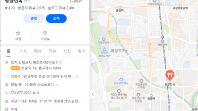 평양냉면 의정부파 정리