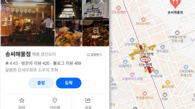 신논현역 주위 먹을만한 것 검색 알아보기